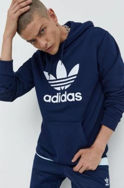 Ανδρικά Χωρίς φερμουάρ Μπλούζα Adidas Originals ναυτικό μπλε